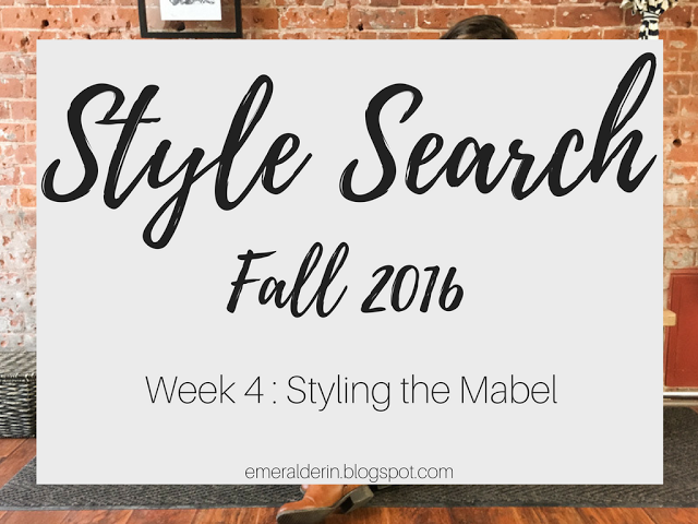 [Style Search]: Week 4 Styling the Mabel