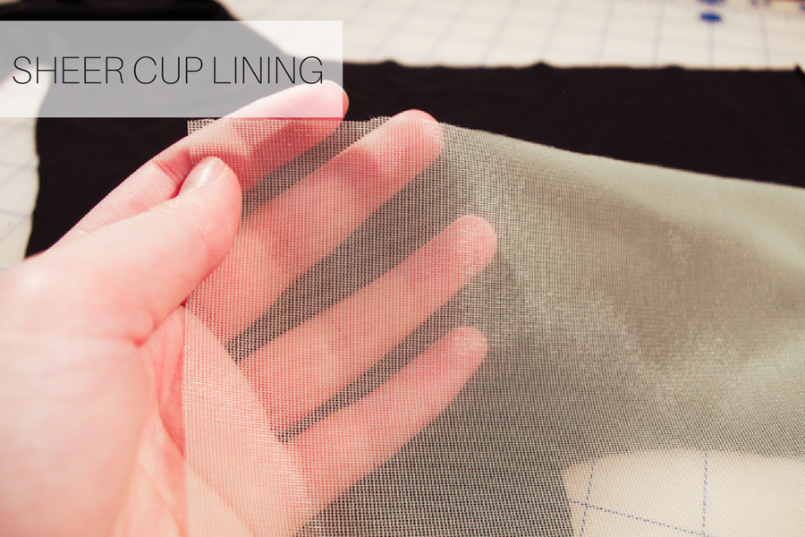 Sheer Cup Lining, Nylon Stabilizer, Bra Making Supply, DIY Lingerie