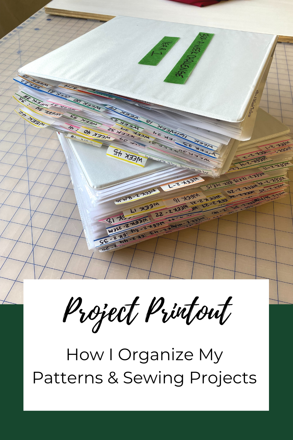 Project Printout: How I Organize My Patterns & Sewing Projects