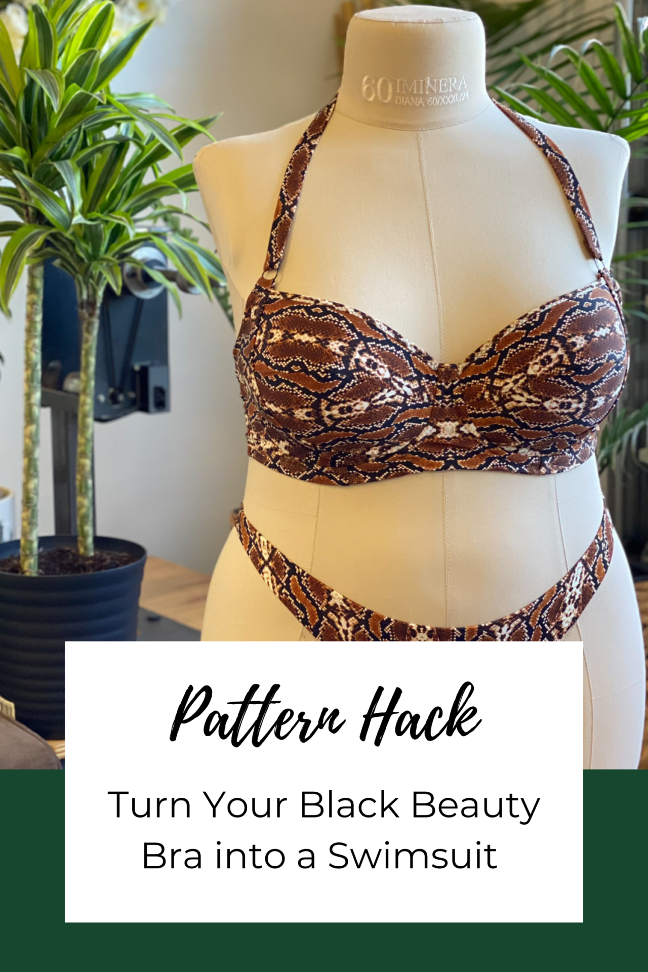 How to Make the Black Beauty Bra into a Swimsuit | Pattern Hack