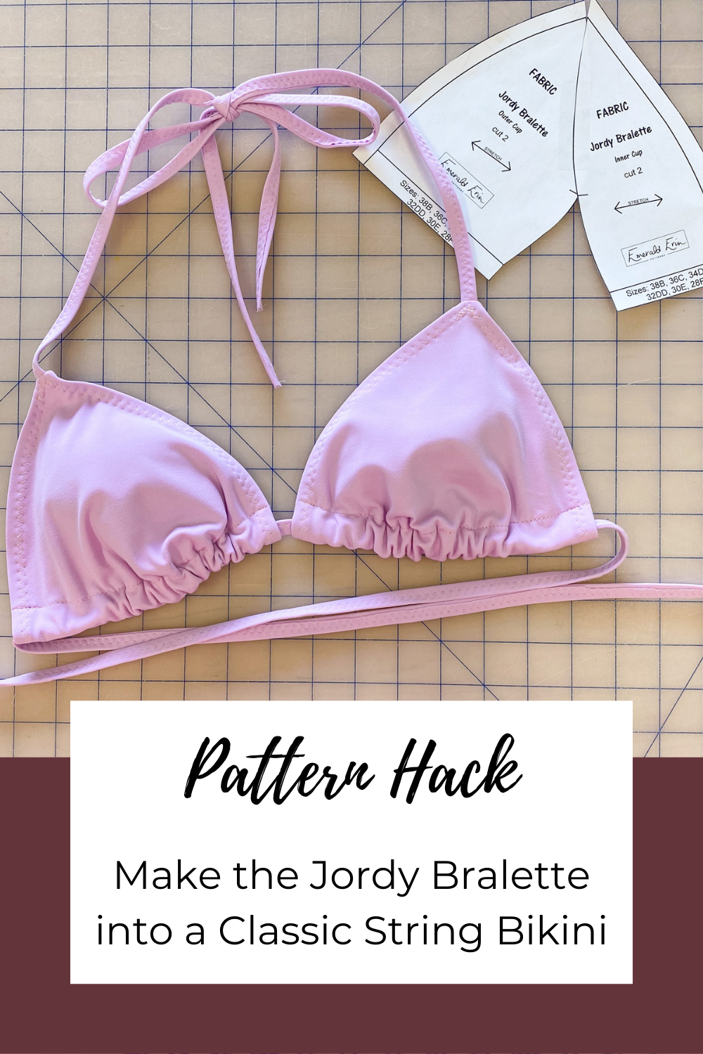 Make the Jordy Bralette into a Classic String Bikini | Pattern Hack